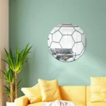 Football Acrylic 3D Wall Stickers Self-adhesive Home Background Wall Decoration Mirror Paste