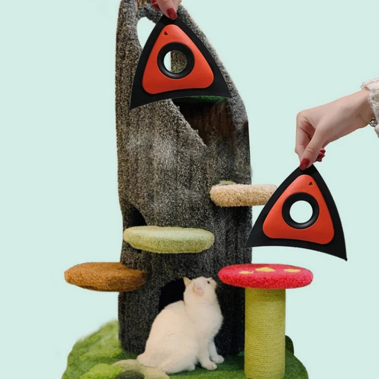TBD06048299_B1.webp Triangular Shaped Cats And Dog Sofa Hair Remover Pet Litter Carpet Brush - Image 2