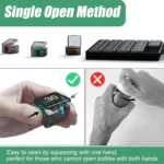 Monthly Pill Organizer 30 Days Pill Box Easy-Open Large Capacity Medicine Case - Image 4