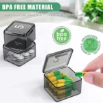 Monthly Pill Organizer 30 Days Pill Box Easy-Open Large Capacity Medicine Case - Image 5