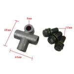 10MM ATV Brake Oil Pipe Three-way Connector Interface - Image 3