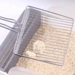 Metal Cat Litter Scoop Extended Handle Skeleton Cats Shoveling Tool Large - Image 2