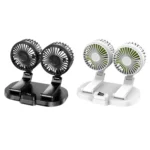 5V USB Port Car Dual-head Fan Circulation Fan - Image 2