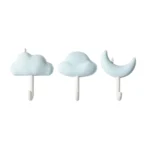 3pcs /Set Household Wall Hanging Hooks Dormitory Non-Marking Punch-Free Adhesive Hooks