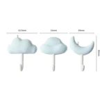 3pcs /Set Household Wall Hanging Hooks Dormitory Non-Marking Punch-Free Adhesive Hooks - Image 3
