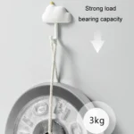 3pcs /Set Household Wall Hanging Hooks Dormitory Non-Marking Punch-Free Adhesive Hooks - Image 7