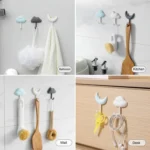 3pcs /Set Household Wall Hanging Hooks Dormitory Non-Marking Punch-Free Adhesive Hooks - Image 8