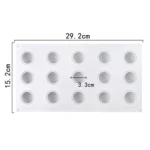 15 Grids Stereo Ball Silicone Moulds Ball Shape Ice Cream Mould - Image 6