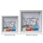 Travel Shadow Box Frame with Slot for Keepsakes,Money,Ticket - Image 3