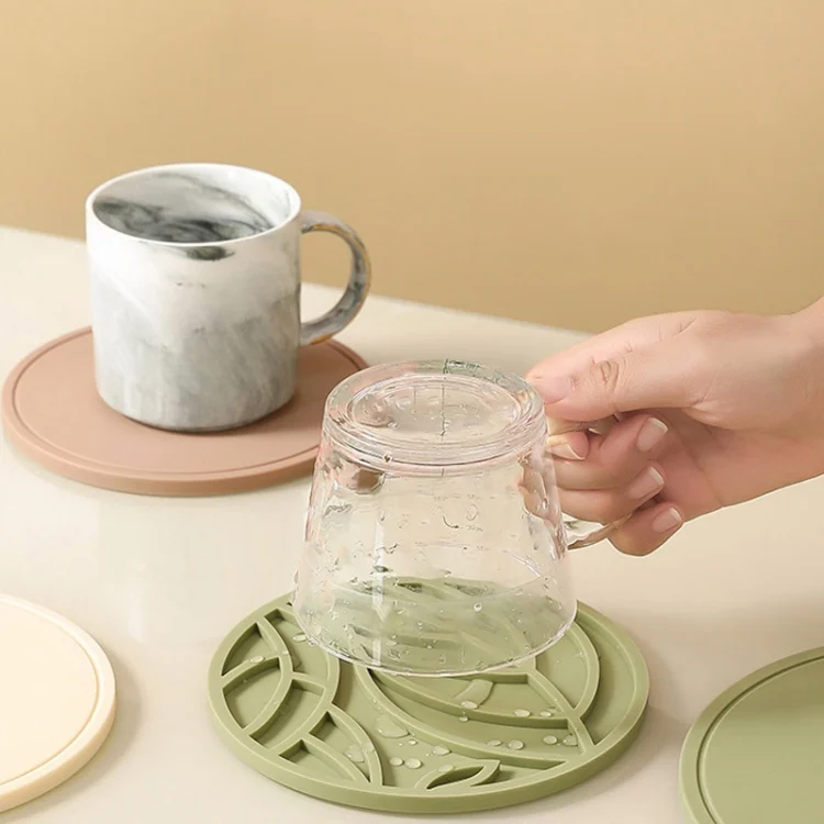 TBD06048408_B10.webp Household Round Heat Insulating Mats Kitchen High Temperature Resistant Silicone Pad - Image 11