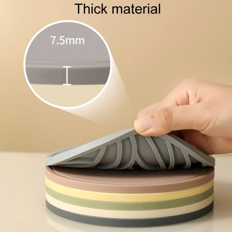 TBD06048408_B4.webp Household Round Heat Insulating Mats Kitchen High Temperature Resistant Silicone Pad - Image 5