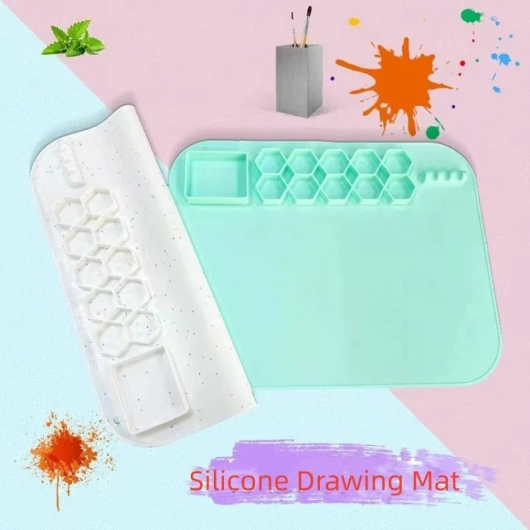 TBD06048409_B1.webp 40 x 50cm Square Silicone Painting Pad  Art Mat for Drawing Clay - Image 2