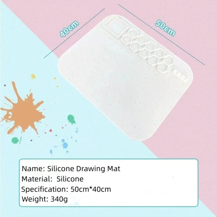 TBD06048409_B4.webp 40 x 50cm Square Silicone Painting Pad  Art Mat for Drawing Clay - Image 5