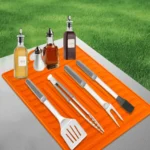 For Blackstone Oven Silicone Side Shelf Mat Grill Pad with Handle - Image 4