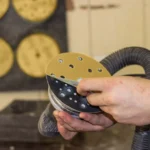 100pcs / Box 5 Inch 8 Holes Round Disc Sanding Sandpaper 125mm Yellow Sand Flocking Sheet - Image 8