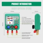 DUOYI DY523 Automotive Vacuum Pressure Gauge Liquid Charge Fluorine Repair Electronic Refrigerant Meter - Image 3