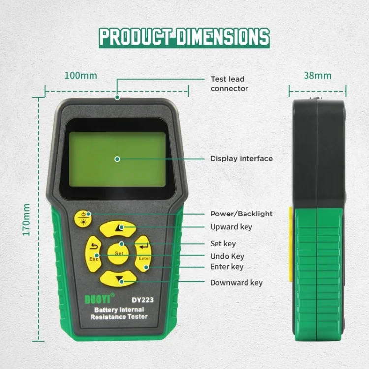TBD06048476_B2.webp DUOYI DY223 Electrical Vehicle Voltage Testing And Fault Diagnostic Instrument - Image 3