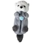 Cute Otter Plush Pen Pouch Practical Cartoon Animal Student Stationery Storage Bag