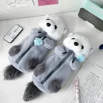 Cute Otter Plush Pen Pouch Practical Cartoon Animal Student Stationery Storage Bag - Image 3
