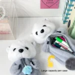 Cute Otter Plush Pen Pouch Practical Cartoon Animal Student Stationery Storage Bag - Image 5