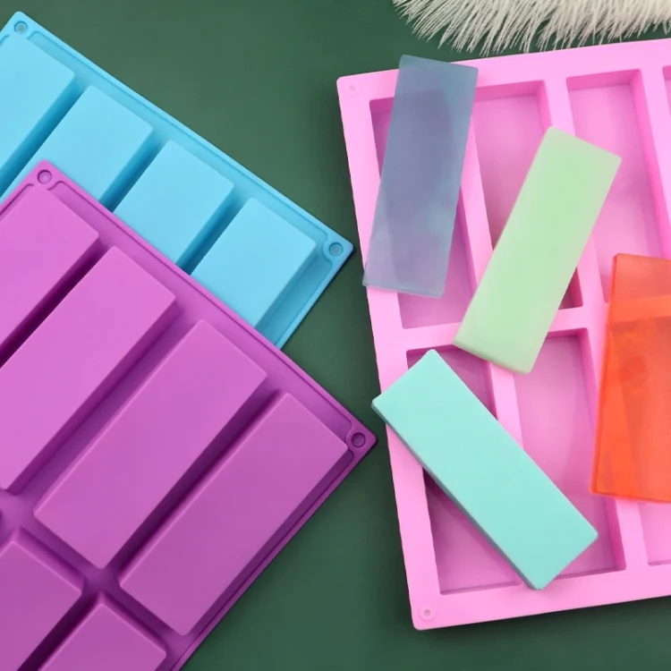 TBD06048490_B1.webp 8 Grids Rectangular Silicone Handmade Soap Mould DIY Aromatherapy Mould - Image 2