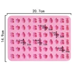 66 Grids Fruit Silicone Fudge Molds Mini Candy Molds - Image 5