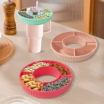 For Stanley Quencher 40oz Tumbler With Handle Snack Tray Silicone Reusable Snack Container - Image 2