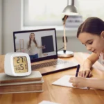 Multifunctional Temperature and Humidity LCD Clock Home Bedside Alarm Clock - Image 9