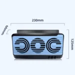 Solar Car Exhaust Fan Air Circulation Cooling Ventilation Fan - Image 2