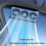 Solar Car Exhaust Fan Air Circulation Cooling Ventilation Fan - Image 3