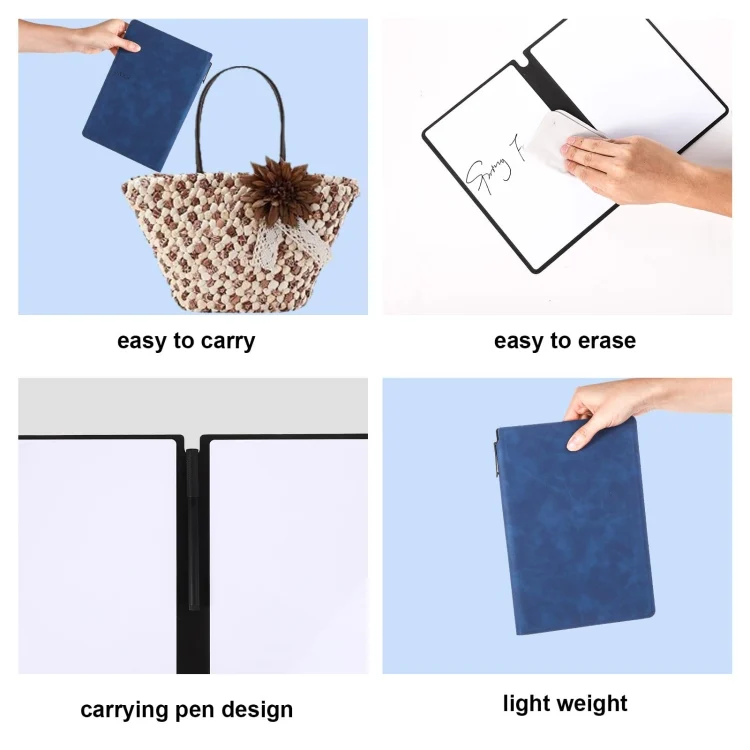 TBD06048590_B3.webp A5 Whiteboard Notebook Portable Erasable Draft Book Note Message Board - Image 4