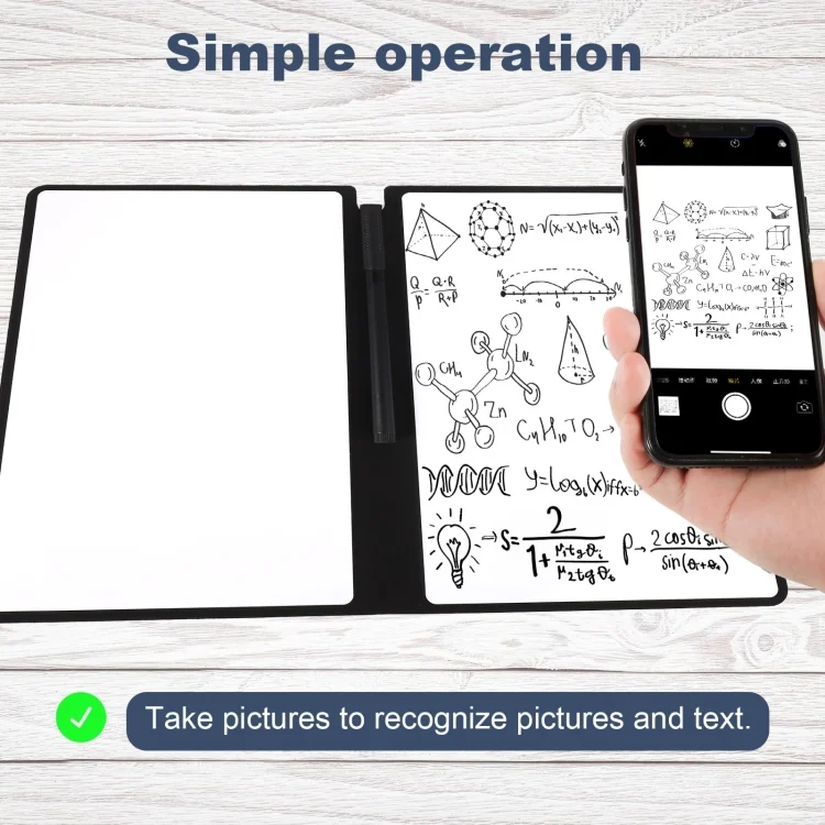 TBD06048590_B4.webp A5 Whiteboard Notebook Portable Erasable Draft Book Note Message Board - Image 5