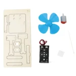 Kids DIY Homemade Electrical Fan Science Small Invention Fun Physics Circuit Experiment Material Kit - Image 2