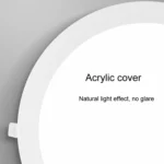 Recessed Concealed Ceiling Downlight Household Wide Voltage Thin Tube Panel Light - Image 5