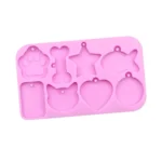 8 Grids Cats Paw Pentagram Love Fish Molds Silicone Drip Mould