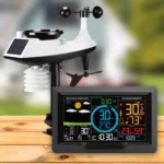 Wireless Weather Station Wind Speed Rain And Wind Direction Detection Weather Forecast Clock - Image 2