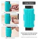 3pcs Pet Table Leg Hair Rubbing Massage Brush Cat Scratcher - Image 6