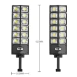 LED Strong Light Double Row Solar Garden Light Induction Street Lamps - Image 3