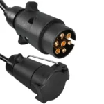 7 Core To 7 Pin Car Trailer Connector With 2m PU Spring Wire - Image 3