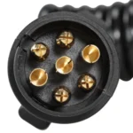 7 Core To 7 Pin Car Trailer Connector With 2m PU Spring Wire - Image 4