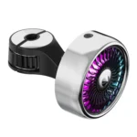 FE052 RGB Color Light USB Plug-in Clip-on Car Rear Seat Headrest Fan