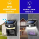 E-SMARTER W792 LED Solar Wall Light With Purple Light Mosquito Control Function Human Intelligent Sensor Outdoor Garden Lamp - Image 3