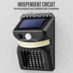 E-SMARTER W792 LED Solar Wall Light With Purple Light Mosquito Control Function Human Intelligent Sensor Outdoor Garden Lamp - Image 8