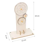 Gear Triple Action Physics Experiment Variable Speed Transmission Material Kit Kids Puzzle Toy - Image 3