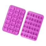 18 Grids Dog Bone Silicone Baking Cake Molds DIY Fire Paint Wax Mould - Image 2