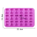 18 Grids Dog Bone Silicone Baking Cake Molds DIY Fire Paint Wax Mould - Image 3