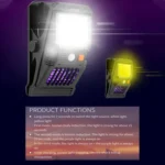 Solar Wall Lamp With Clip Mosquito Killer Lamp Portable Body Sensor Outdoor Garden Light - Image 3