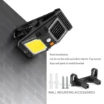 Solar Wall Lamp With Clip Mosquito Killer Lamp Portable Body Sensor Outdoor Garden Light - Image 9