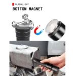 90 Degree Foldable Flashlight White / Red / Green Lights Waterproof Magnetic Torch - Image 5