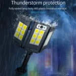 Solar Induction Courtyard Wall Light Smart Outdoor Lamp With Remote Control - Image 4